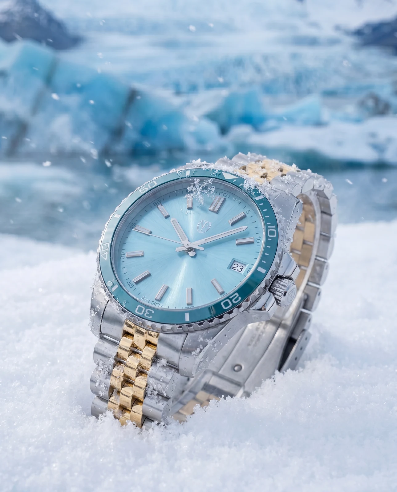 Colección Casual: TEMPO bitono sobre nieve ártica